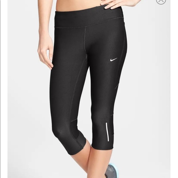 Nike Pants - Nike Explore Dri-FIT running capri leggings black